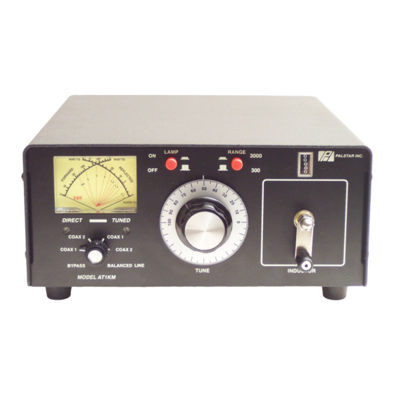 Palstar AT1KD Operation Manual