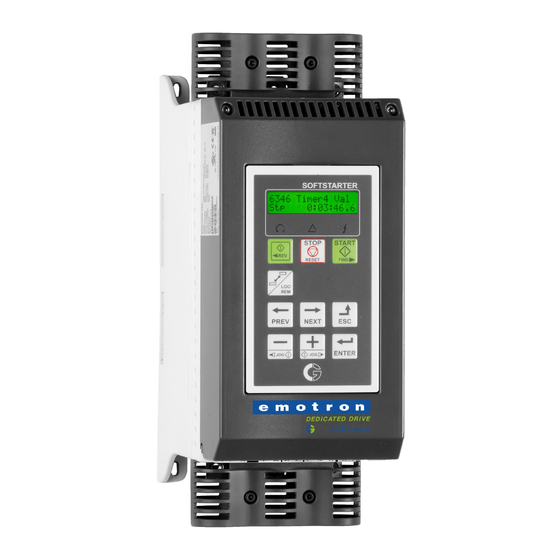Emotron TSA Softstarter Quick Start Manual
