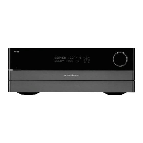 Harman Kardon AVR 760 Owner's Manual