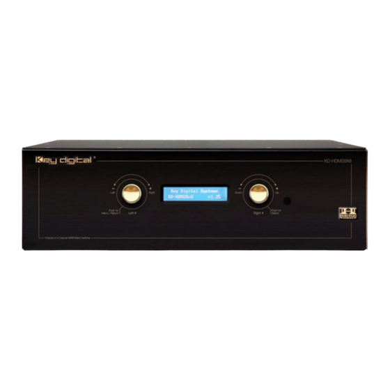 Key Digital KD-HDMS1X15 Setup Manual