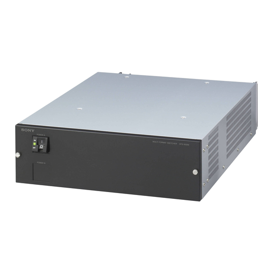 Sony DFS-900M Operating Instructions Manual