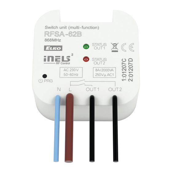 Elko iNels RFSA-62B Manual