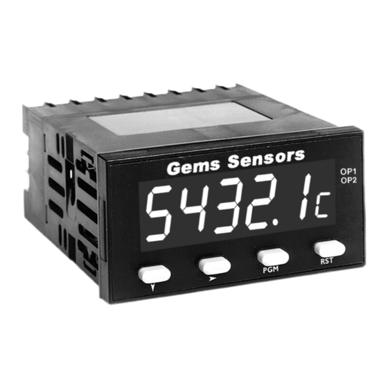 Gems Sensors DM21 Series Manuals