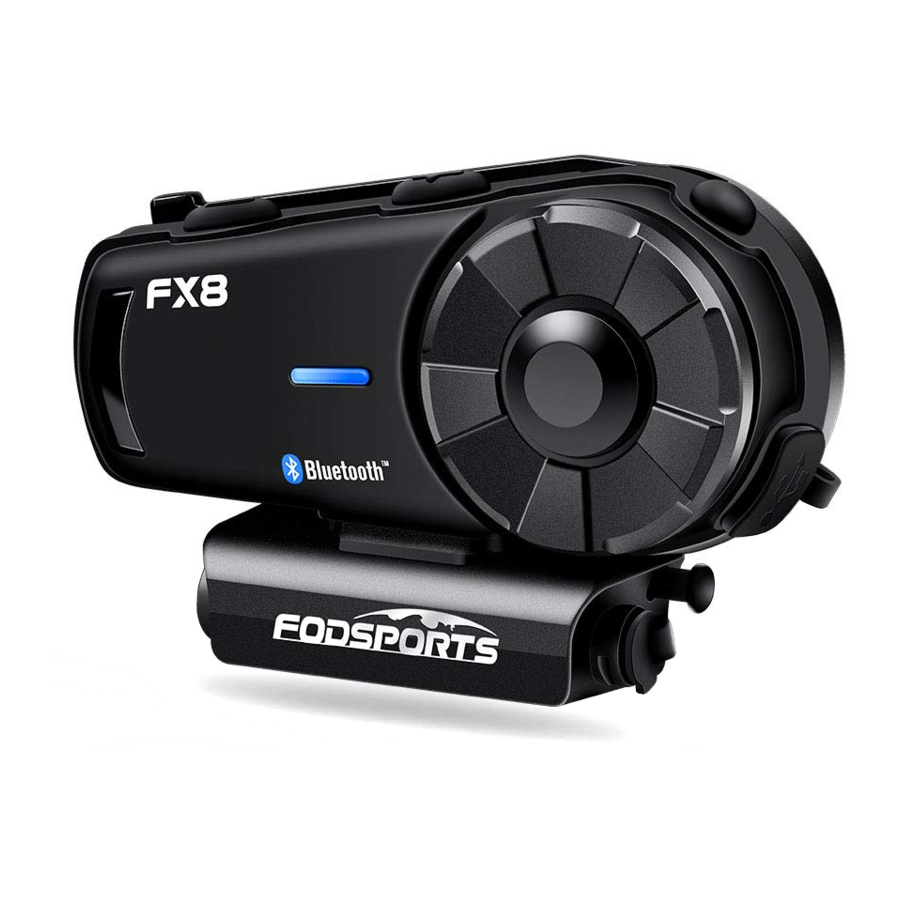 FODSPORTS FX8 Helmet Bluetooth Intercom Manual