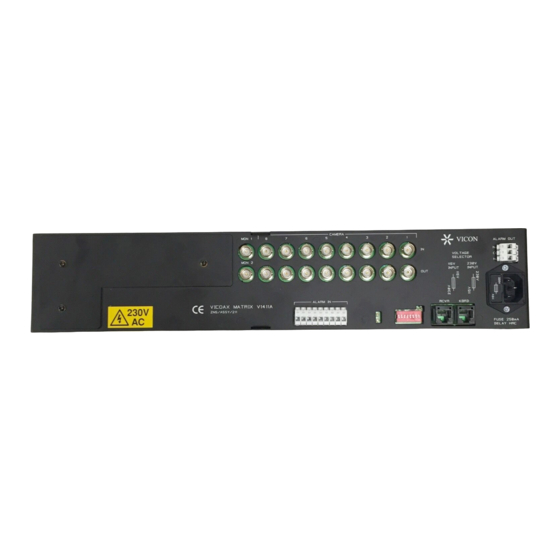 Vicon V1411A Series Installation & Operation Manual