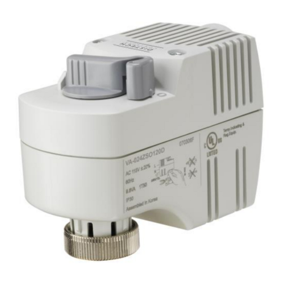 Distech Controls VA-024ZS Series Hardware Installation Manual