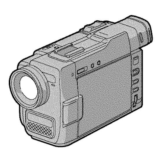 Sony Handycam Vision DCR-TRV9 Operating Instructions Manual