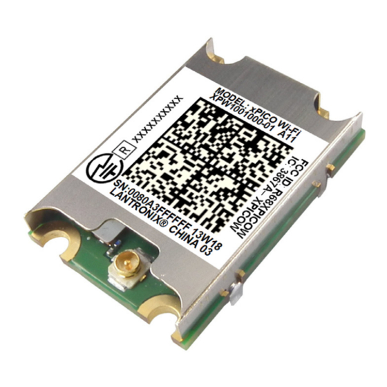 Lantronix xPico WiFi User Manual