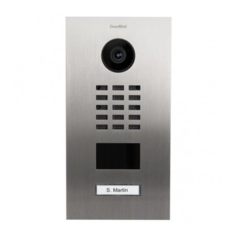 DoorBird D21x Series Installation Manual