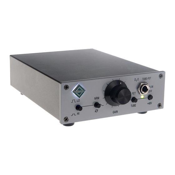 Tritonaudio D2O Standalone Quick Manual