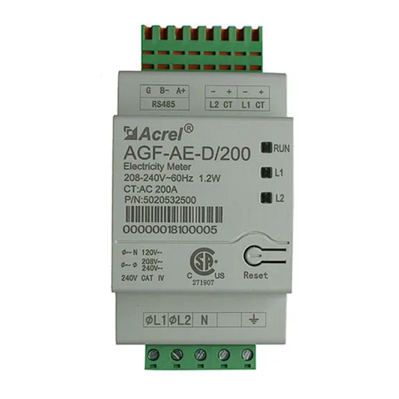 Acrel AGF-AE-D/200 Wiring Instruction