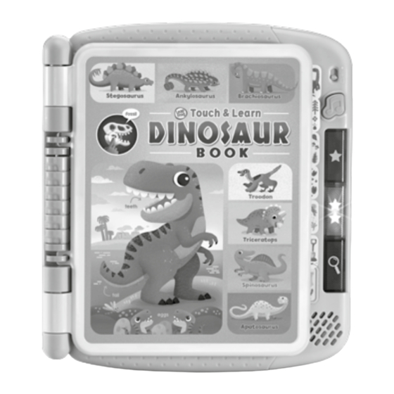 LeapFrog Touch & Learn Dinosaur Book Instruction Manual