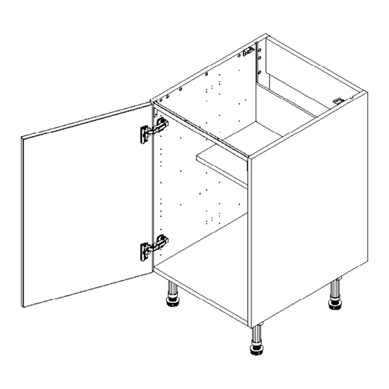 Wren Vogue BASE UNIT 600 1 Door Manual