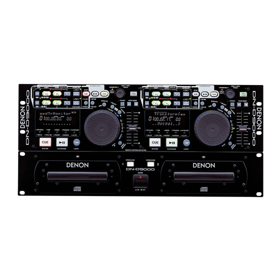 Denon DN-D9000 Operating Instructions Manual