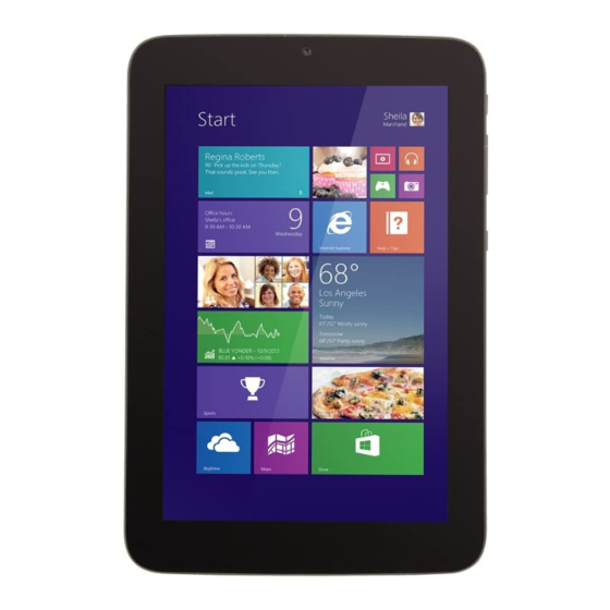 Winbook TW700 Quick Start Manual