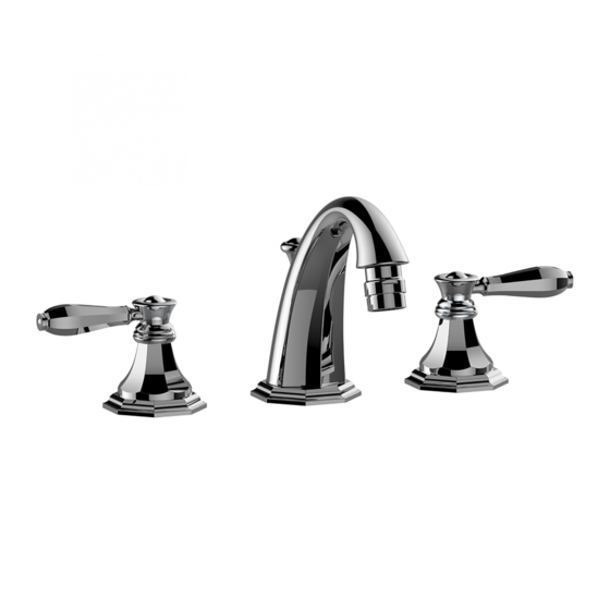 Graff TOPAZ THREE-HOLE BIDETMIXER Instructions For Assembly And Use