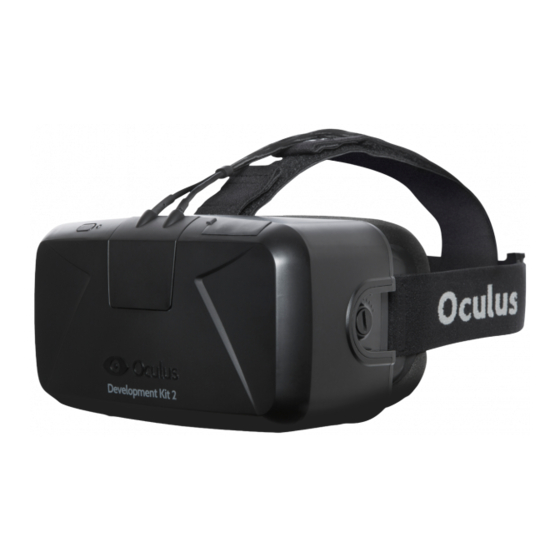 Oculus VR Rift DK2 Manuals