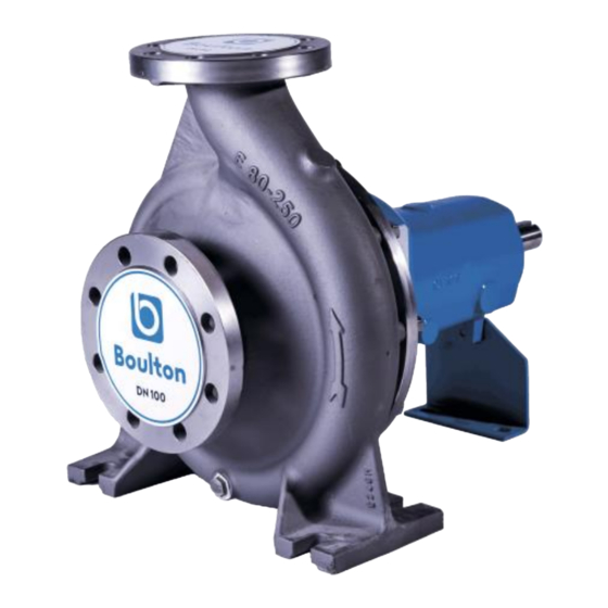 Boulton Pumps ESK Series Instruction For Operation And Maintenance