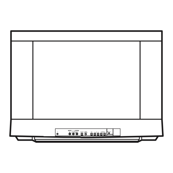 Sony KV-XA21 Operating Instructions Manual