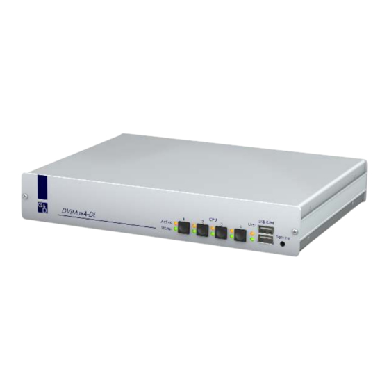Guntermann & Drunck G&D DVIMUX4-DL-PS/2 Installation And Operation Manual