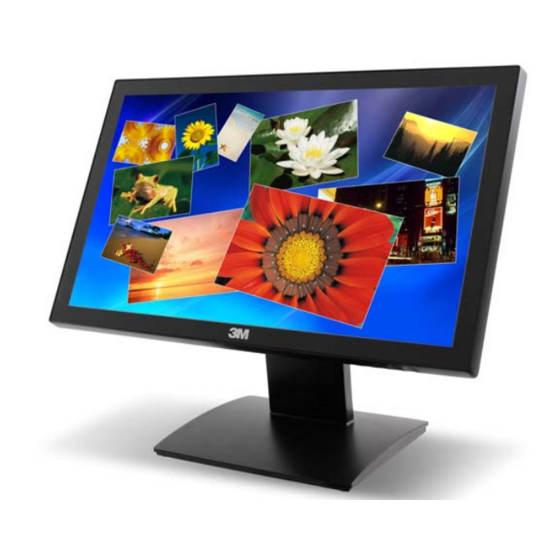 3M Multi-Touch Desktop Display Monitor Manuals