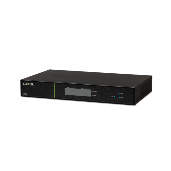 Luxul Epic 5 Quick Install Manual