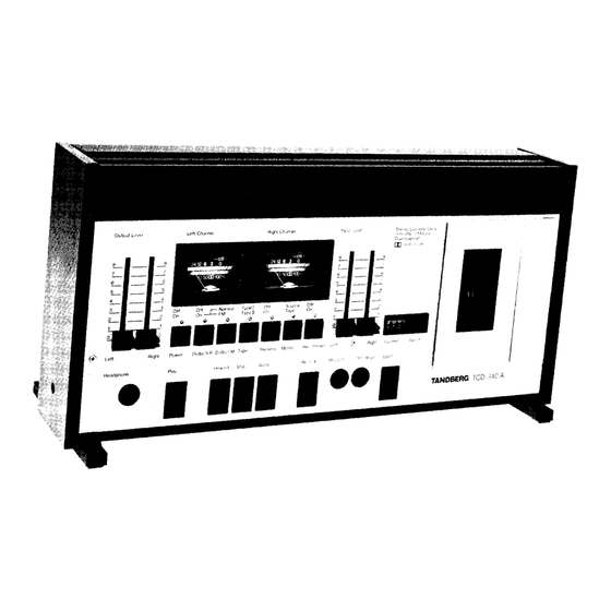 TANDBERG TCD 340A Alignment Instructions