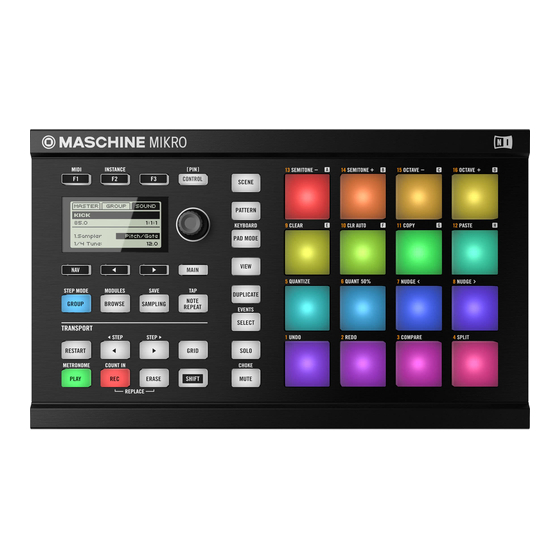 Native Instruments Maschine Mikro MK2 Manual