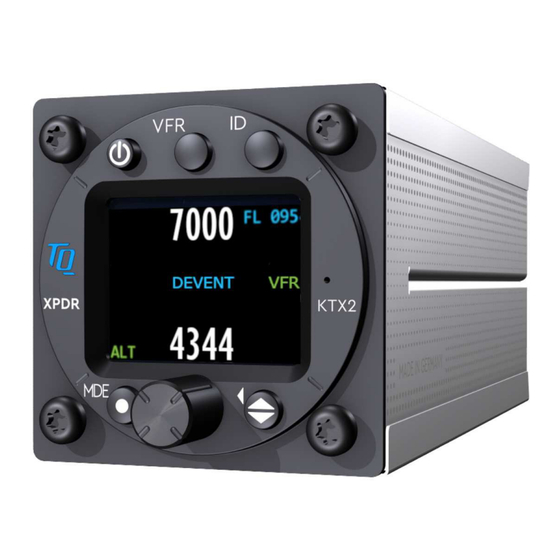 TQ KTX2 Operation And Installation Manual