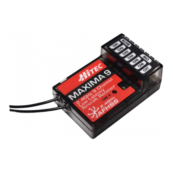HITEC Maxima Series Instruction