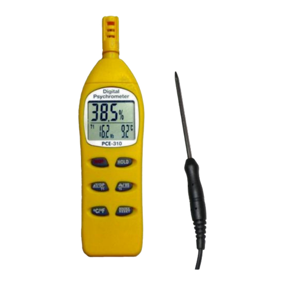 PCE Instruments PCE-310 Manual