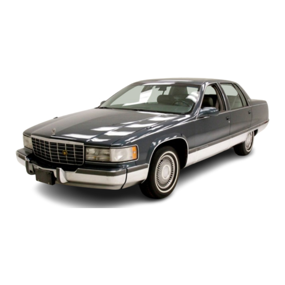 Cadillac 1995 Fleetwood Owner's Manual