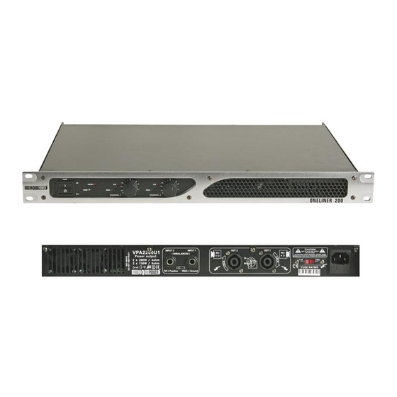 HQ Power ONELINER 200 Manual