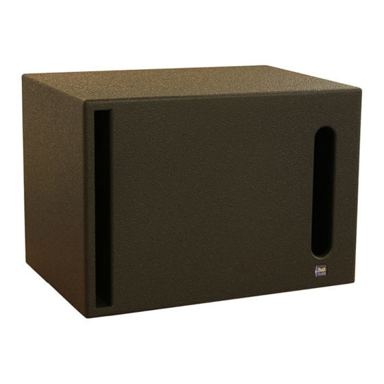 HUSH AUDIO LF-12BP Manual