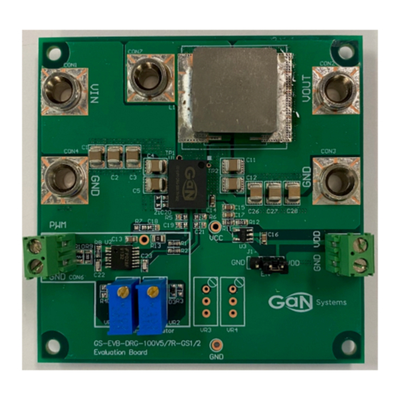 Gan Systems GS-EVB-DRG-100V7R-GS2 Technical Manual