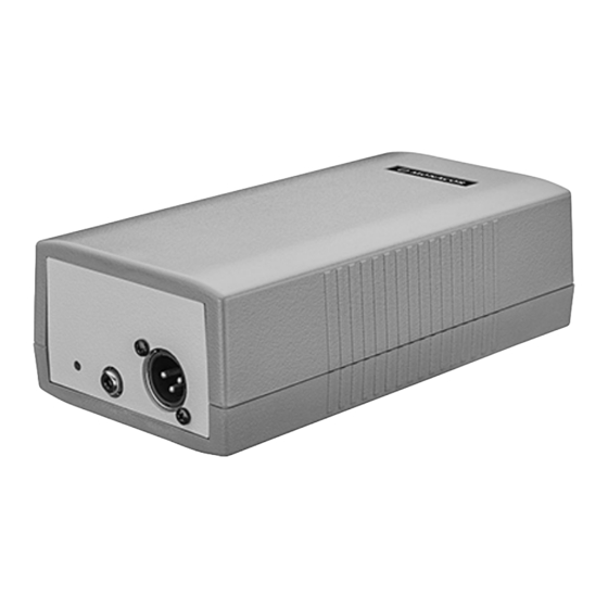 Monacor PATL-100/XC Quick Start Manual