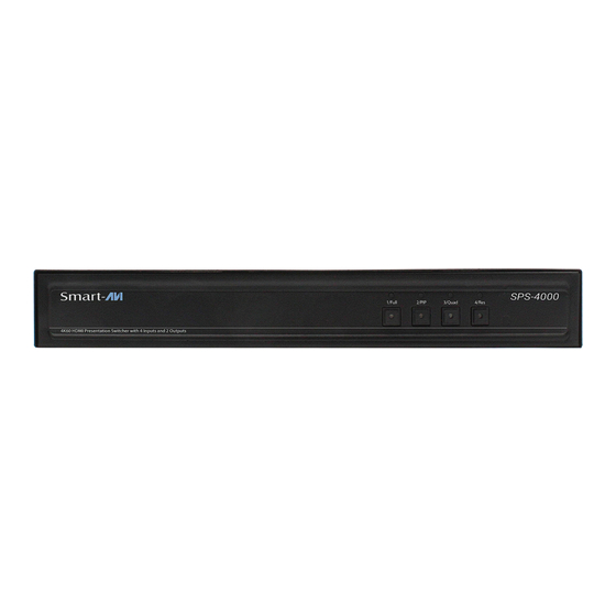 SMART-AVI SPS-4000 User Manual