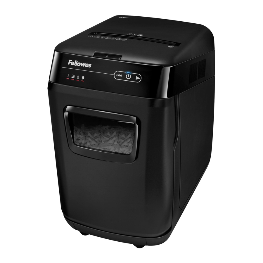 Fellowes AutoMax 200C / 130C - Feed Shredder Manual