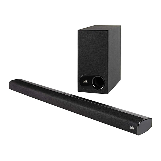 Polk Mono Signa S2 Quick Start Manual