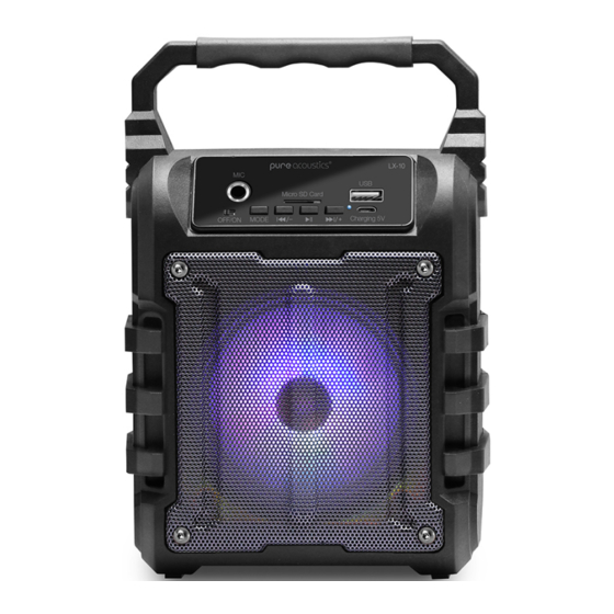Pure Acoustics LX-10 User Manual