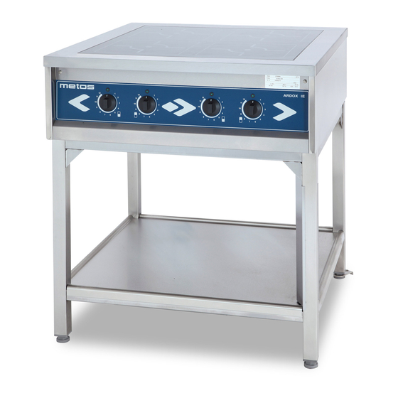Metos IEC4 Induction Ceramic Range Manuals