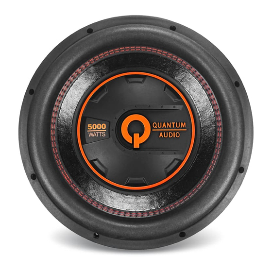 Quantum Audio QW5000/12D4 User Manual