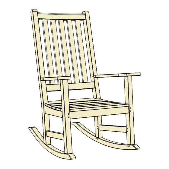 Oxford Garden FRANKLIN ROCKER FRCHK Assembly Instructions