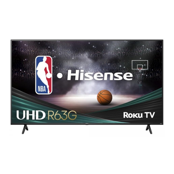 Hisense 58R63G Quick Start Manual