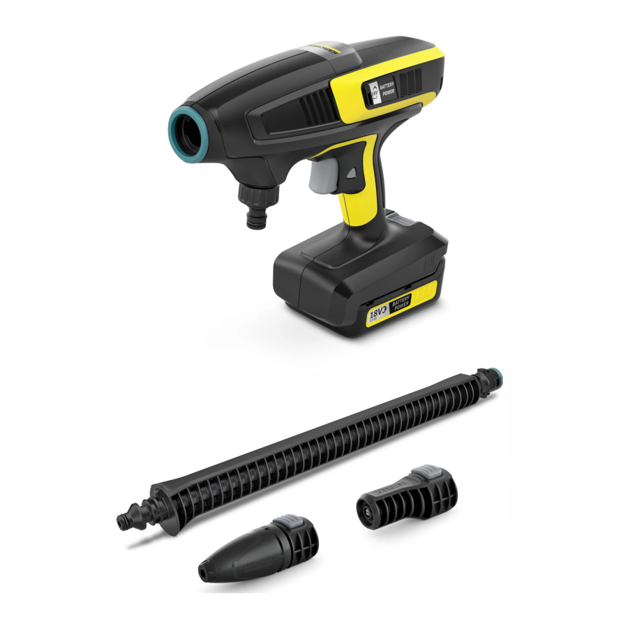 Kärcher KHB 6 Battery, KHB 6 Battery Set - Handheld Cleaner Manual