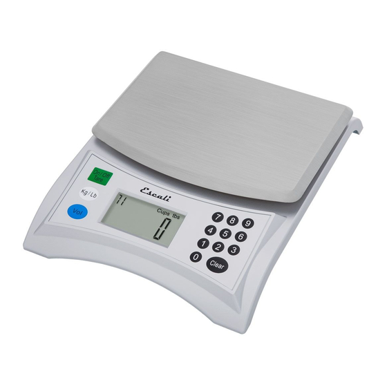 Escali Pana User Manual