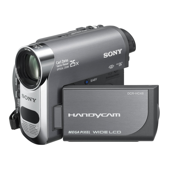 Sony DCR-HC48 Mini DV digital camcorder at Crutchfield
