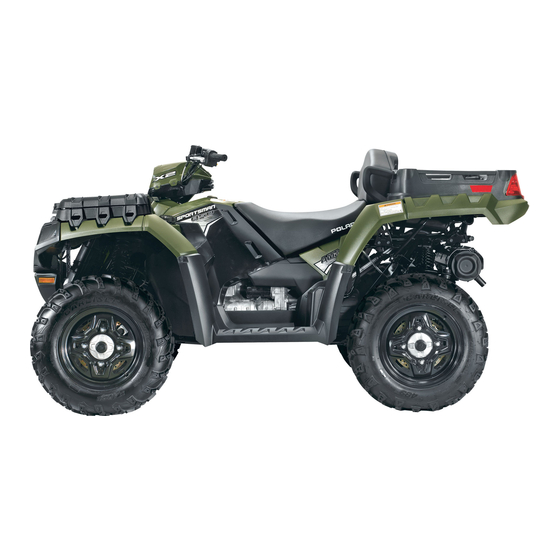 Polaris Sportsman X2 850 Owner's Manual For Maintenance And Safety