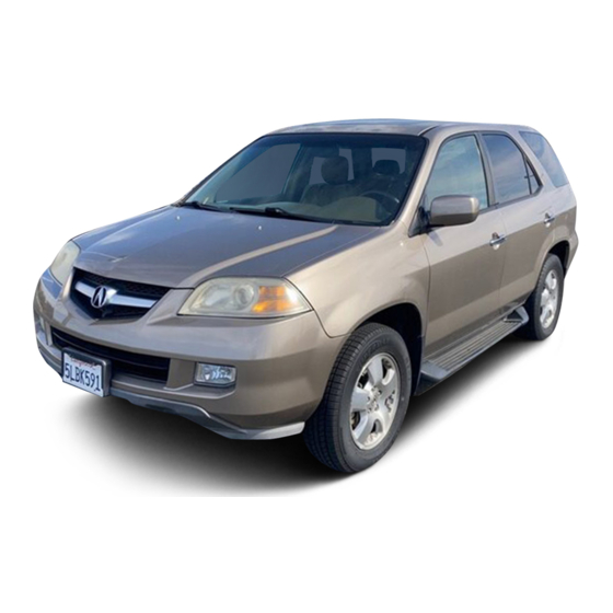 Acura MDX 2004 Owner's Manual