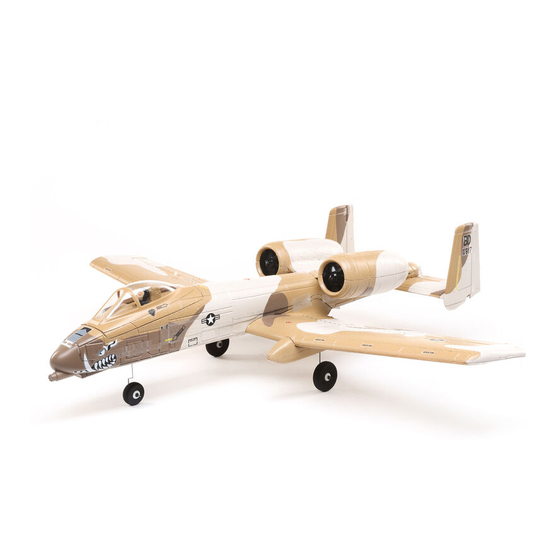 Horizon Hobby UMB A-10 Thunderbolt II Toy Manuals